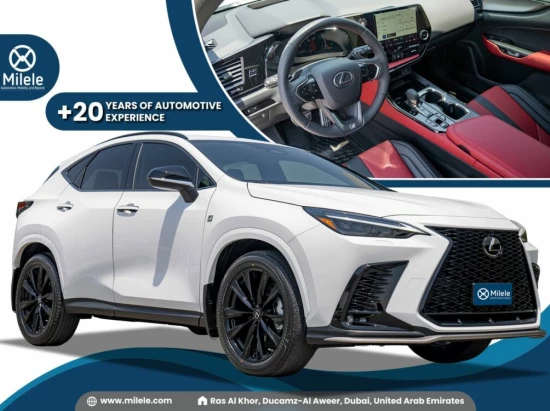 LEXUS NX 350 F SPORT 2.4L PETROL AT MY2023 – WHITE