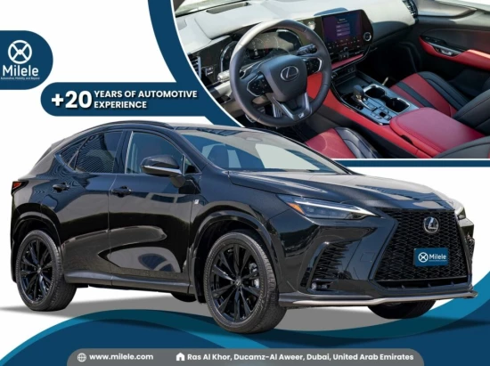 LEXUS NX 350 F SPORT 2.4L PETROL AT MY2023 – BLACK