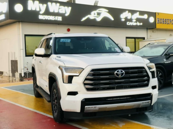 Toyota Sequoia Limited -TRD OFF ROAD HYBRID 4WD 2023 WHITE COLOR