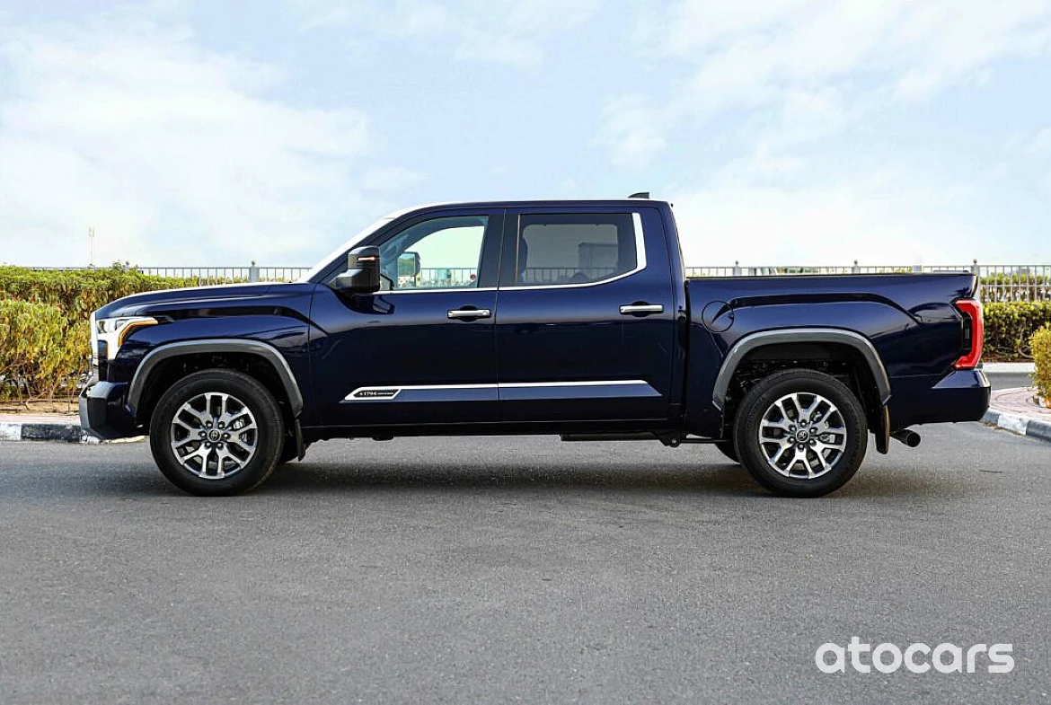 2022 Toyota Tundra 3.5L Twin Turbo 1794 Edition A/T Blue Exterior Brown Interior