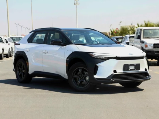 2022 Toyota bZ4X Long Range Pro FWD Electric Car White Exterior Grey Interior
