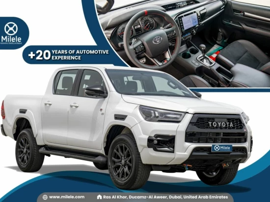 TOYOTA HILUX DC GR SPORT 4.0L PETROL AT 4X4 MY2023 – WHITE