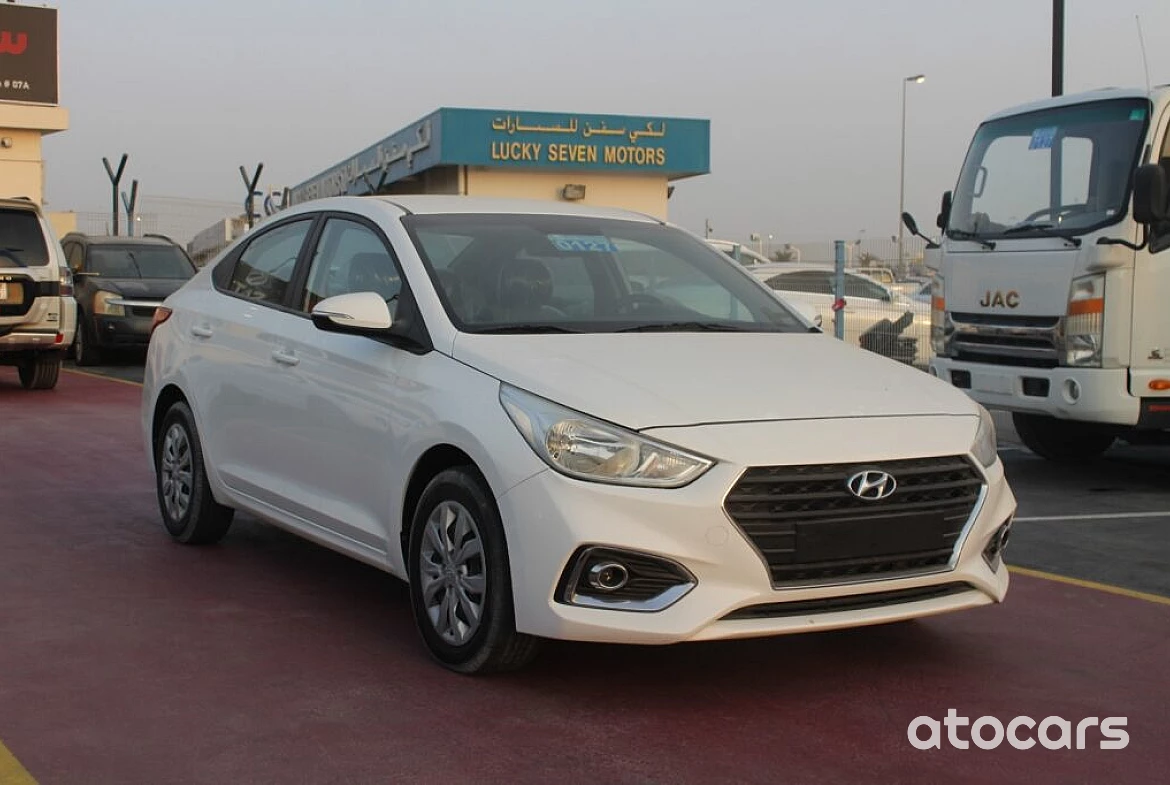 Hyundai Accent 4 DOORS USED 2020 MODEL YEAR WHITE