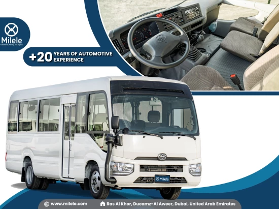 2024 TOYOTA COASTER 4.2L DIESEL MT 30-SEATER – WHITE