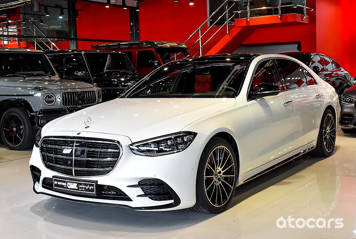 Mercedes-Benz S Class S500 White Color 2022 Model Year 