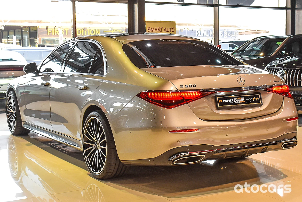 Mercedes-Benz S Class S500 2022 Model Year Gold Color