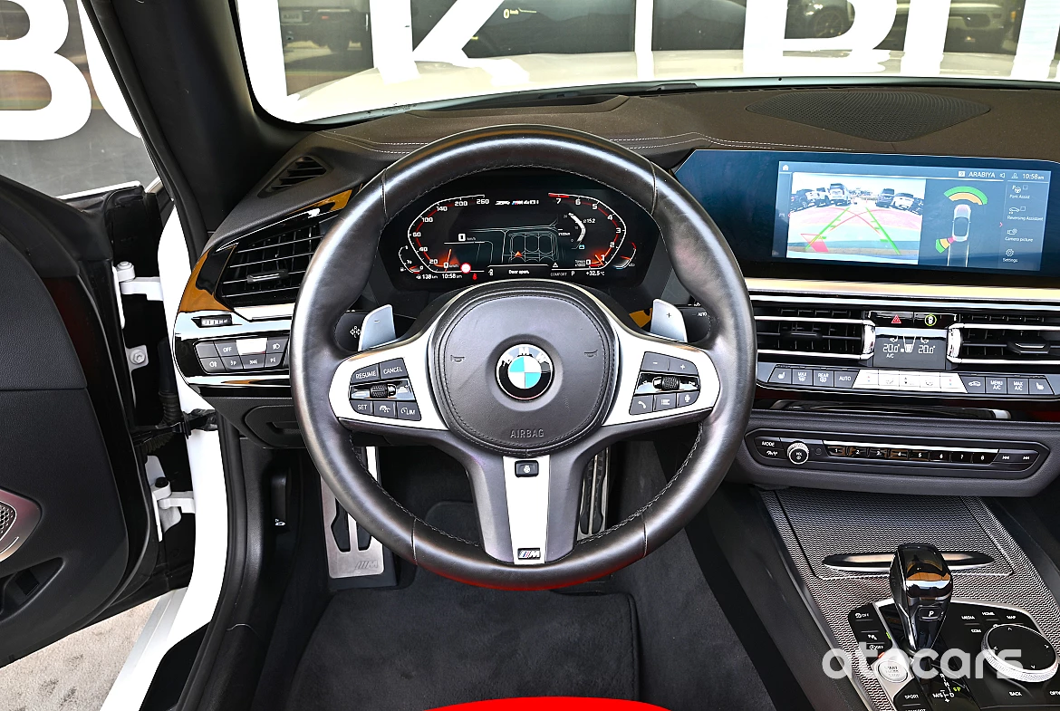 2021 BMW Z4 M 40 M-Package GCC Under Warranty and Service White Exterior Red Interior