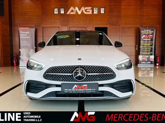 MERCEDES-BENZ C CLASS C300e 2023 MODEL YEAR WHITE COLOR EXTERIOR