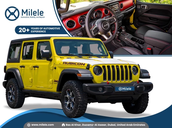 JEEP WRANGLER RUBICON UNLIMITED 2023 MODEL YEAR HIGH VELOCITY YELLOW COLOR