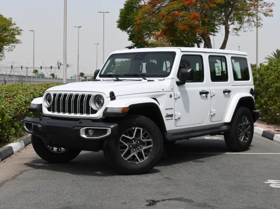 Jeep Wrangler Unlimited Sahara 2.0L 4WD 2024 Model Year White Color