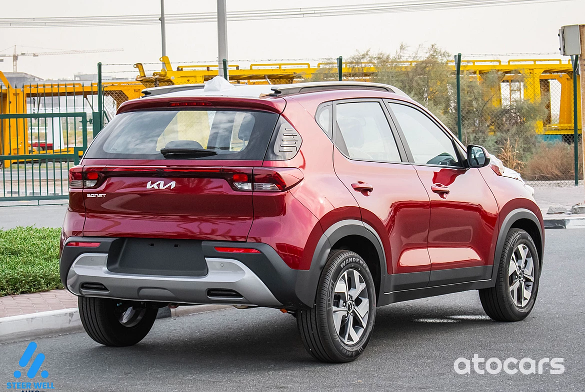 Kia Sonet 2023 Model Year GLS 1.5L Petrol Red Color Exterior