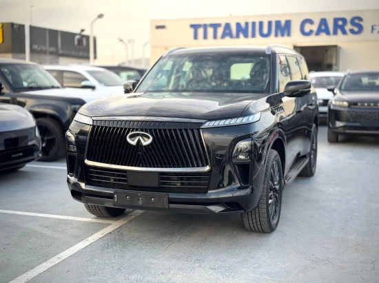 Infiniti QX80 VIP Autobiography 2025 Model Year Petrol Black Color Exterior