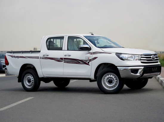 Toyota Hilux 2025 Model Year 2.4L Diesel GL2 4x4 Double Cabin White Color