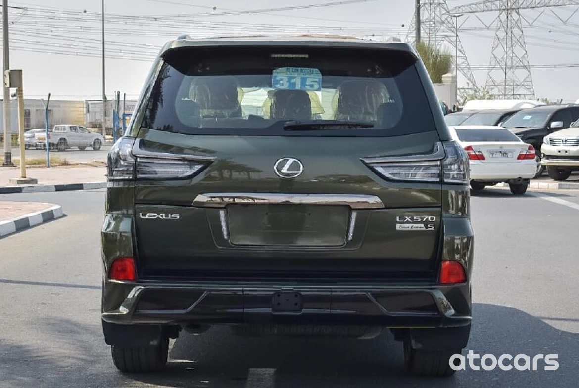 LEXUS LX570 2021 8Cyl BLACK EDITION Olive green color