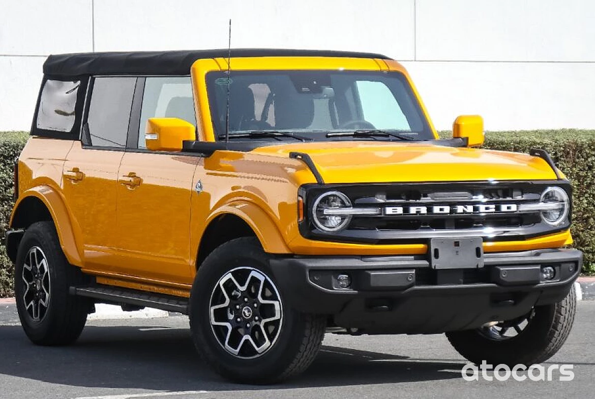 Ford Bronco Outer Bank Soft Top 4Cylinder 4Doors Yellow Inside Tan Blk 2022