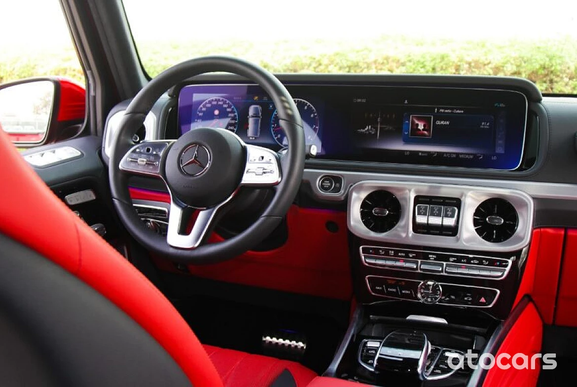 Mercedes G500 AMG Carbon Fiber Red Inside Red 2021